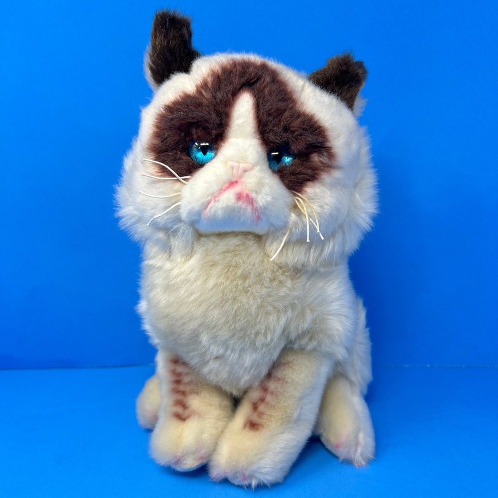 Gund Grumpy Cat Plush 9 Inch White Brown 4040133 Blue Eyes 2018